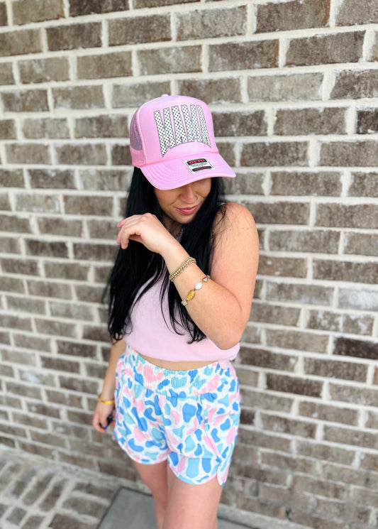 Mama Polka Dot Trucker Hat - OTTO Trucker Hats 🩷⚪️