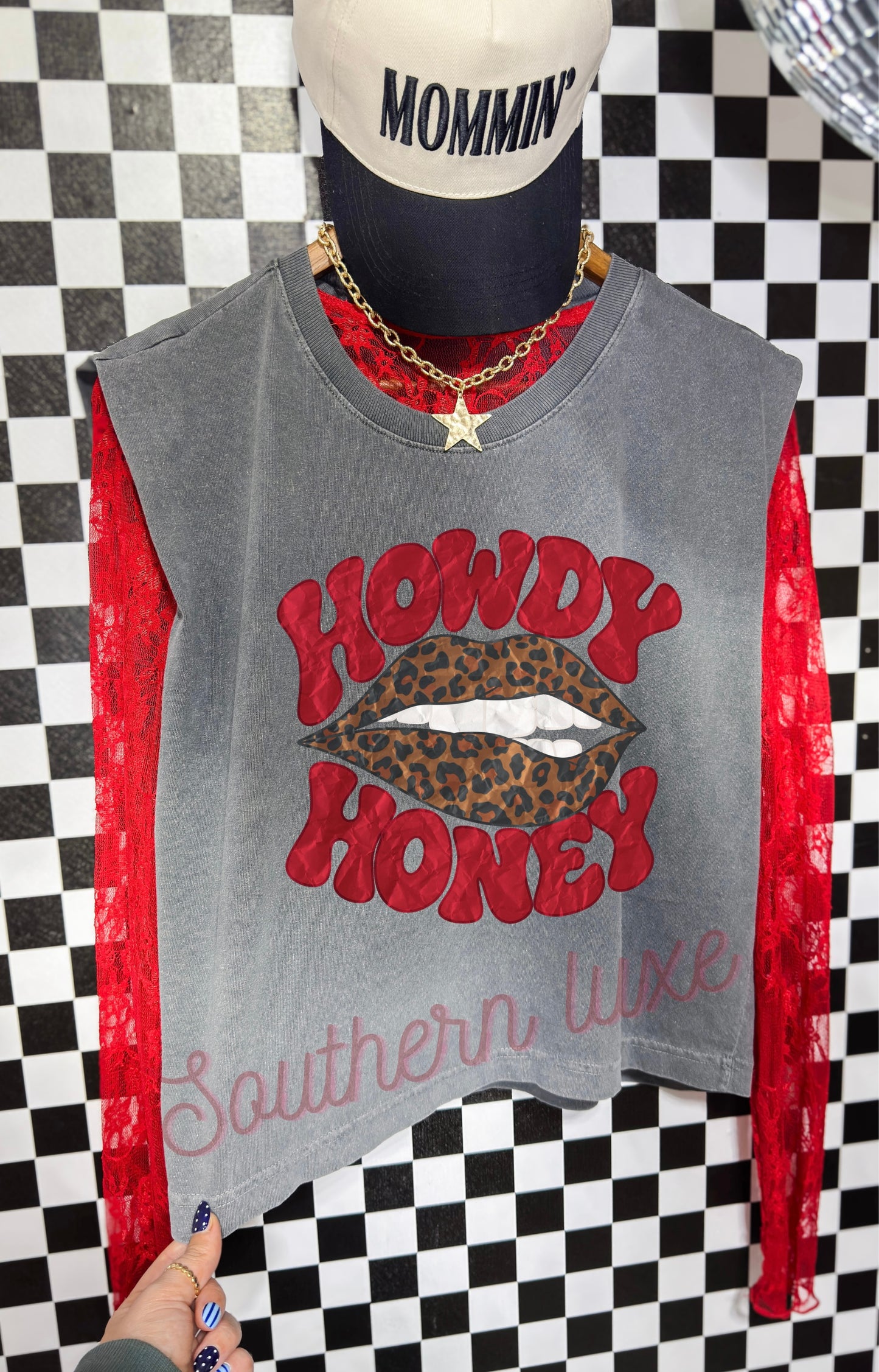 Leopard Kisses Muscle Tee🤎💋
