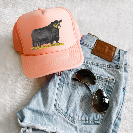 Black Angus Bull Trucker Hat🖤