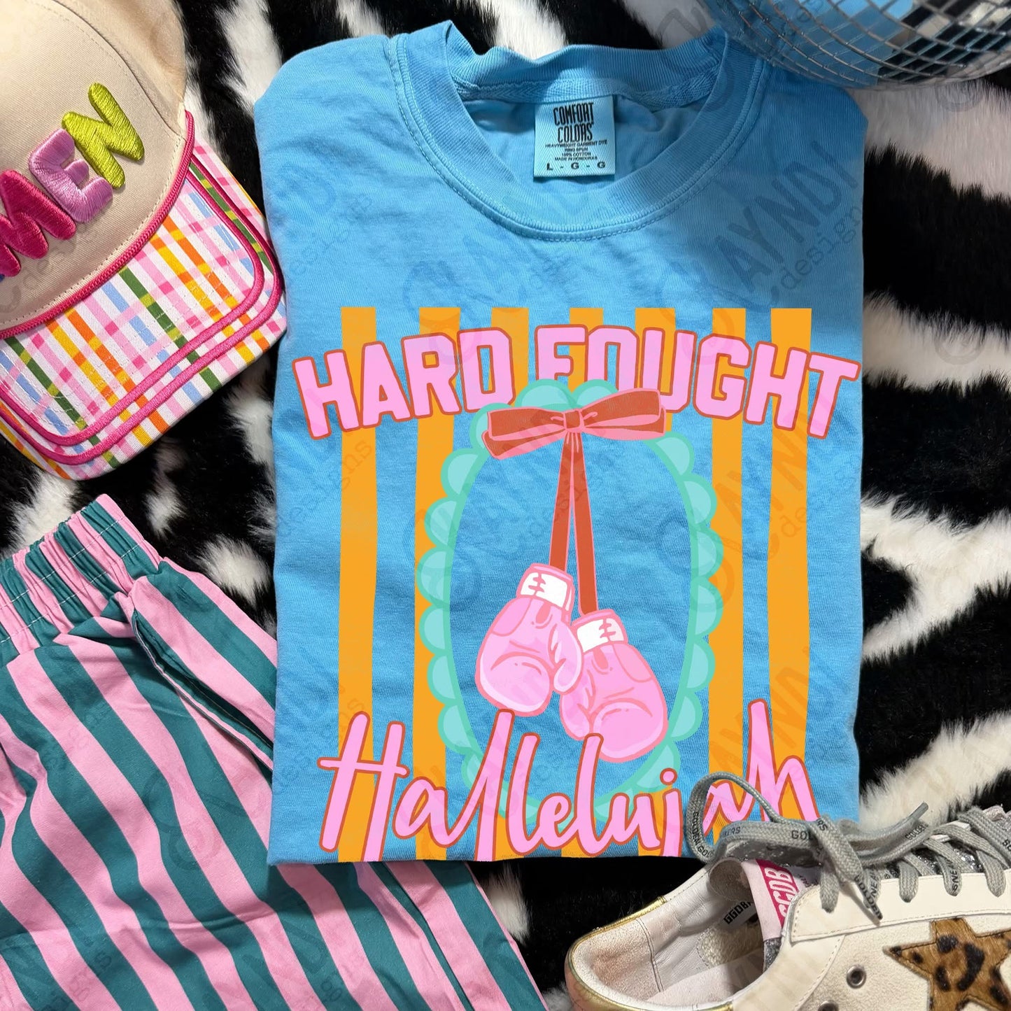 Hard Fought Hallelujah Graphic Tee🩵✨