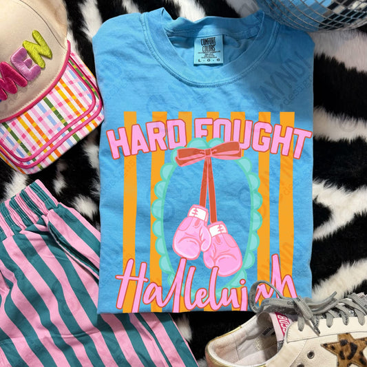 Hard Fought Hallelujah Graphic Tee🩵✨