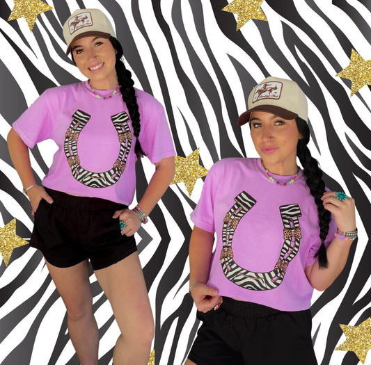 Spur Me Lucky Tee🦓💜
