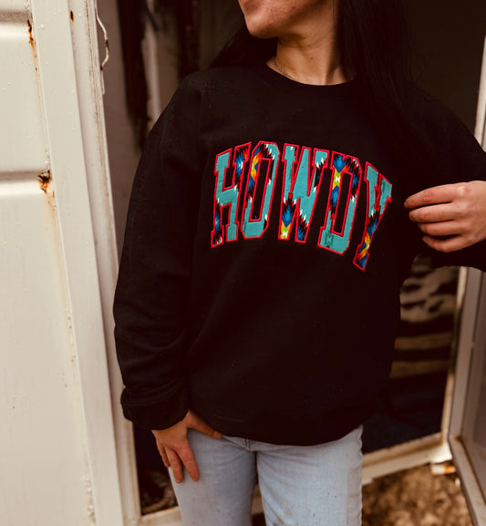 Howdy Embroidered Crewneck🔥