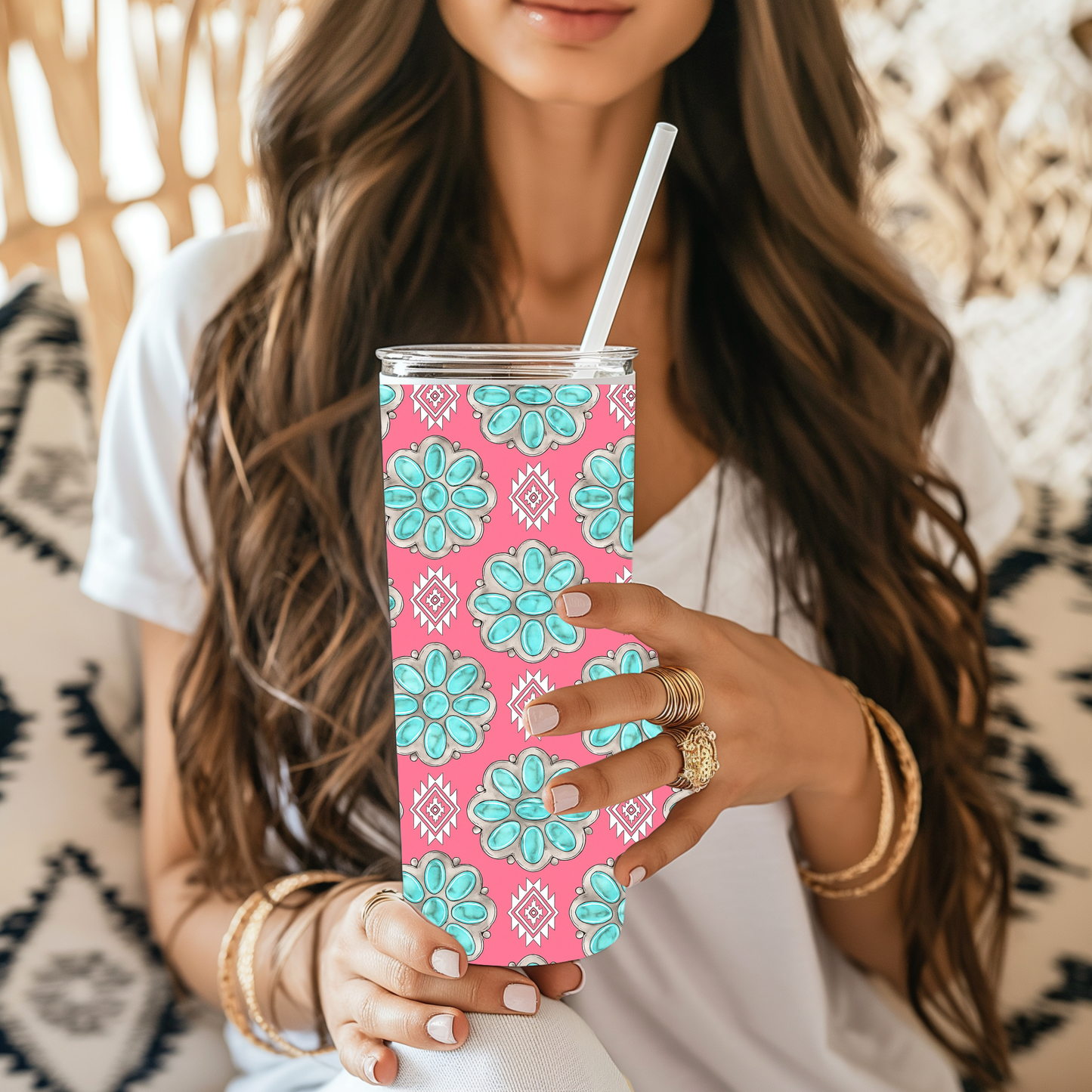 Punchy Western Stainless Steel Tumblr Cups