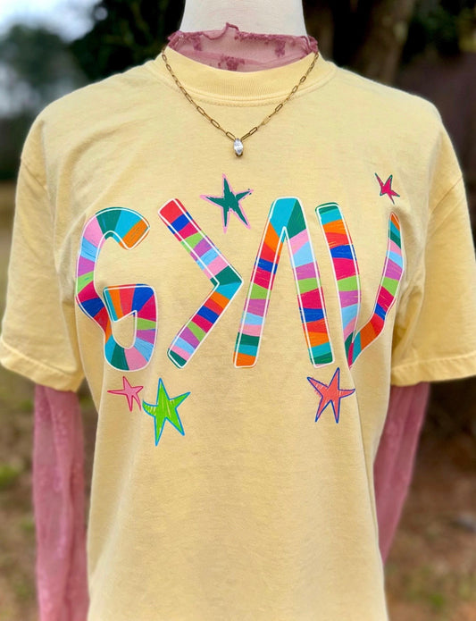 God Is Greater Than The Highs and Lows Tee | Groovy Faith Graphic Shirt | Trendy Christian Tee