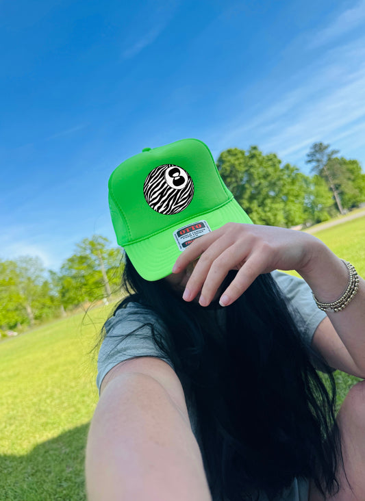 Funky 8 Ball Trucker Hat – Bold Graphic Foam Hat - OTTO Trucker Hat