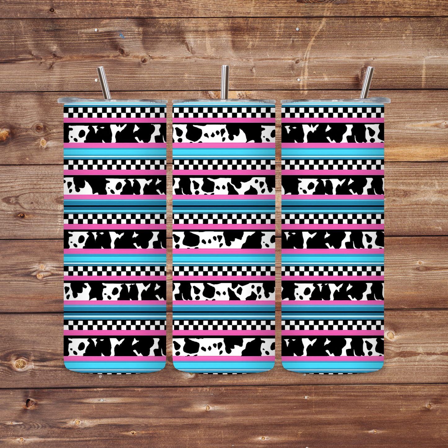 Punchy Western Stainless Steel Tumblr Cups