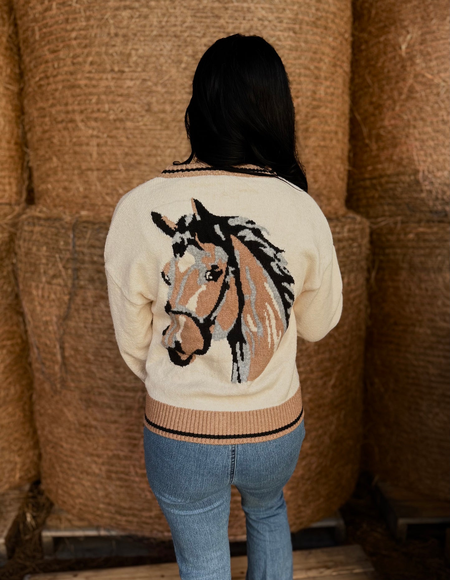 High Plains Horse Knit Cardigan🤎