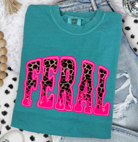 Feral Graphic Tee🐆🩷