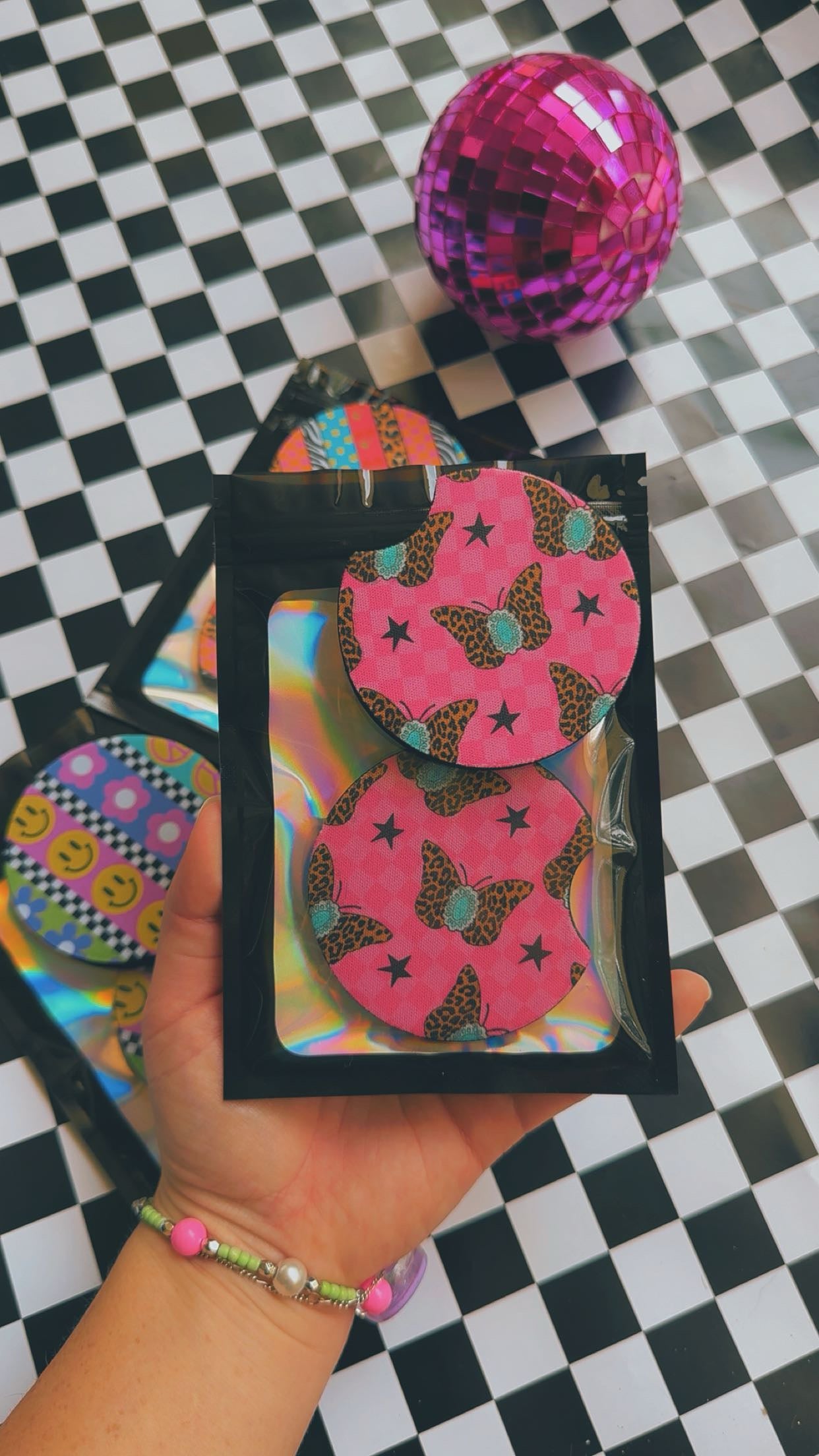 Funky Car Coasters⚡️🐆