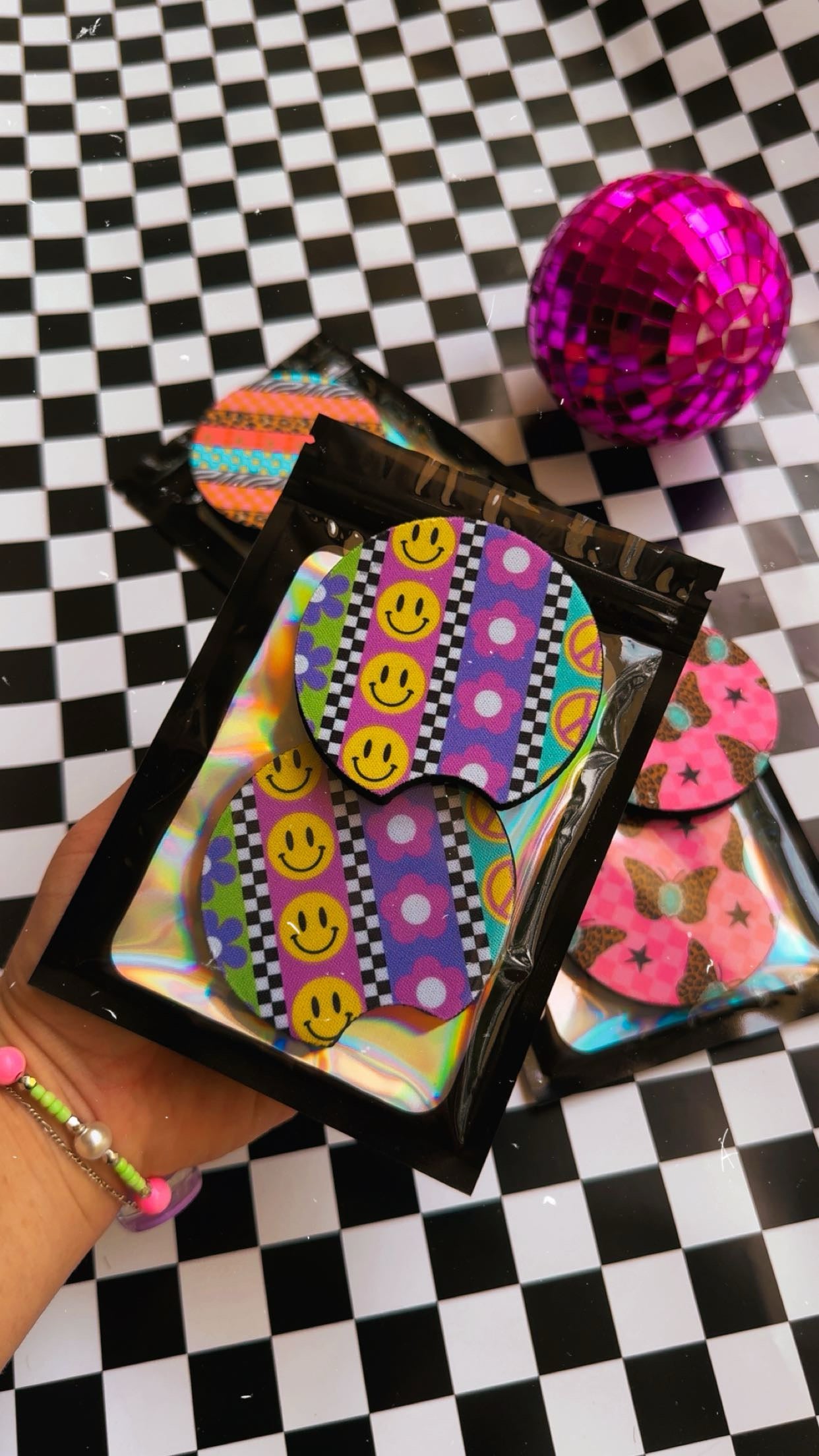 Funky Car Coasters⚡️🐆